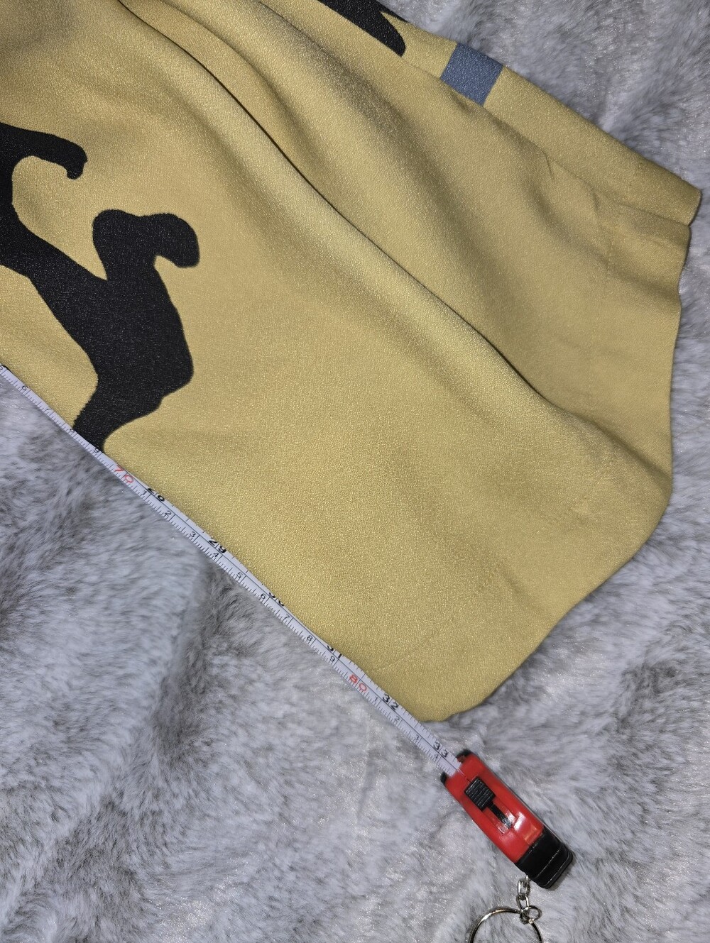 NWOT Italian Satin R.G. Kane Finn Trouser Wide-Leg Palazzo Pants Yellow Blue S - Picture 10 of 13